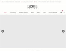 Tablet Screenshot of karenubani.com